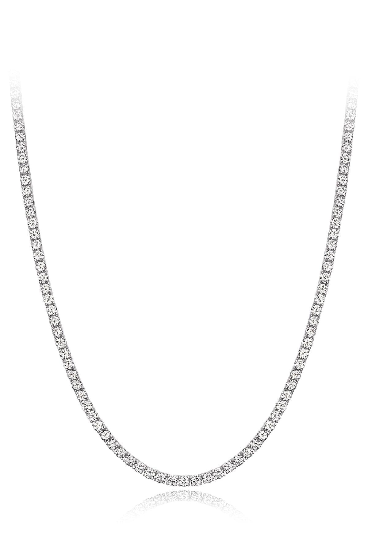 14K 0.1 CT Diamond Tennis Choker