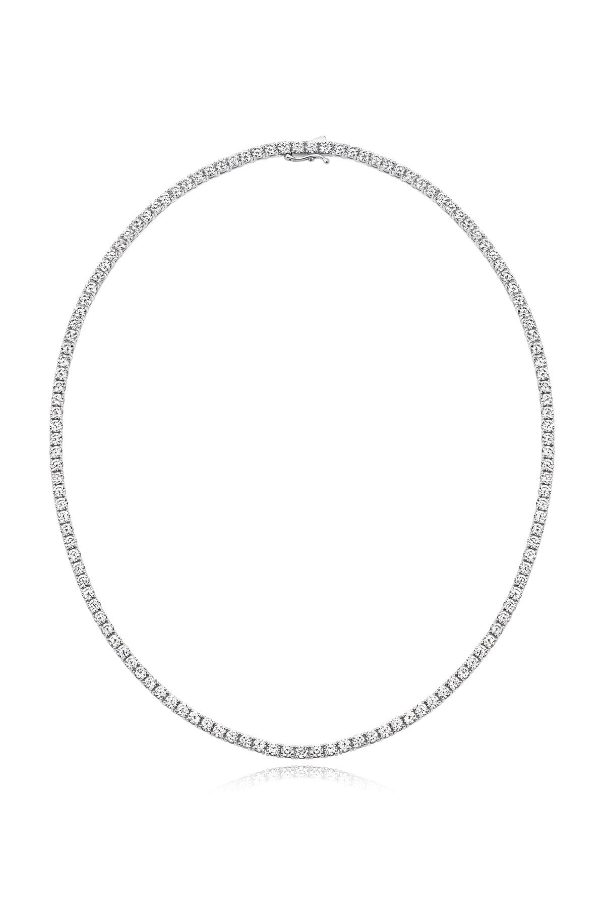 14K 0.1 CT Diamond Tennis Choker