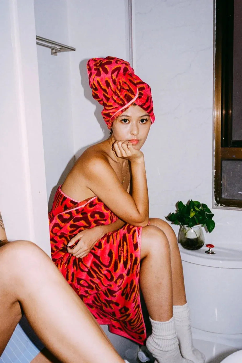 Kitty Kat Resort Towel (Pinkish)