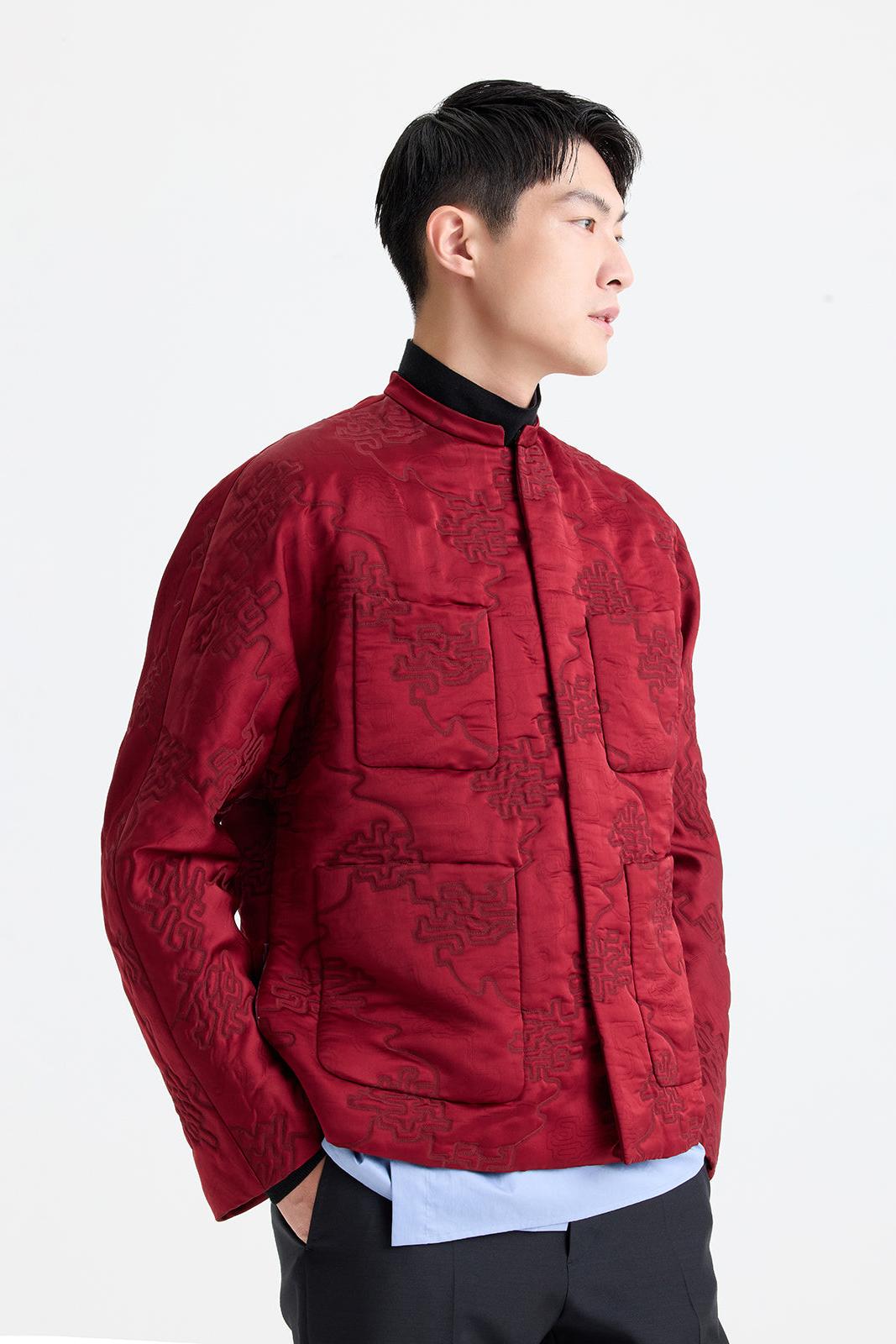 Quilted Jacquard Jacket