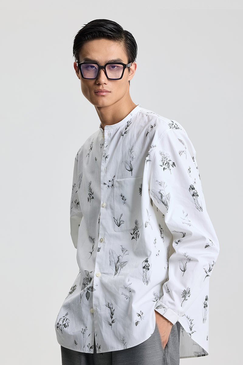 Plant printed shirt