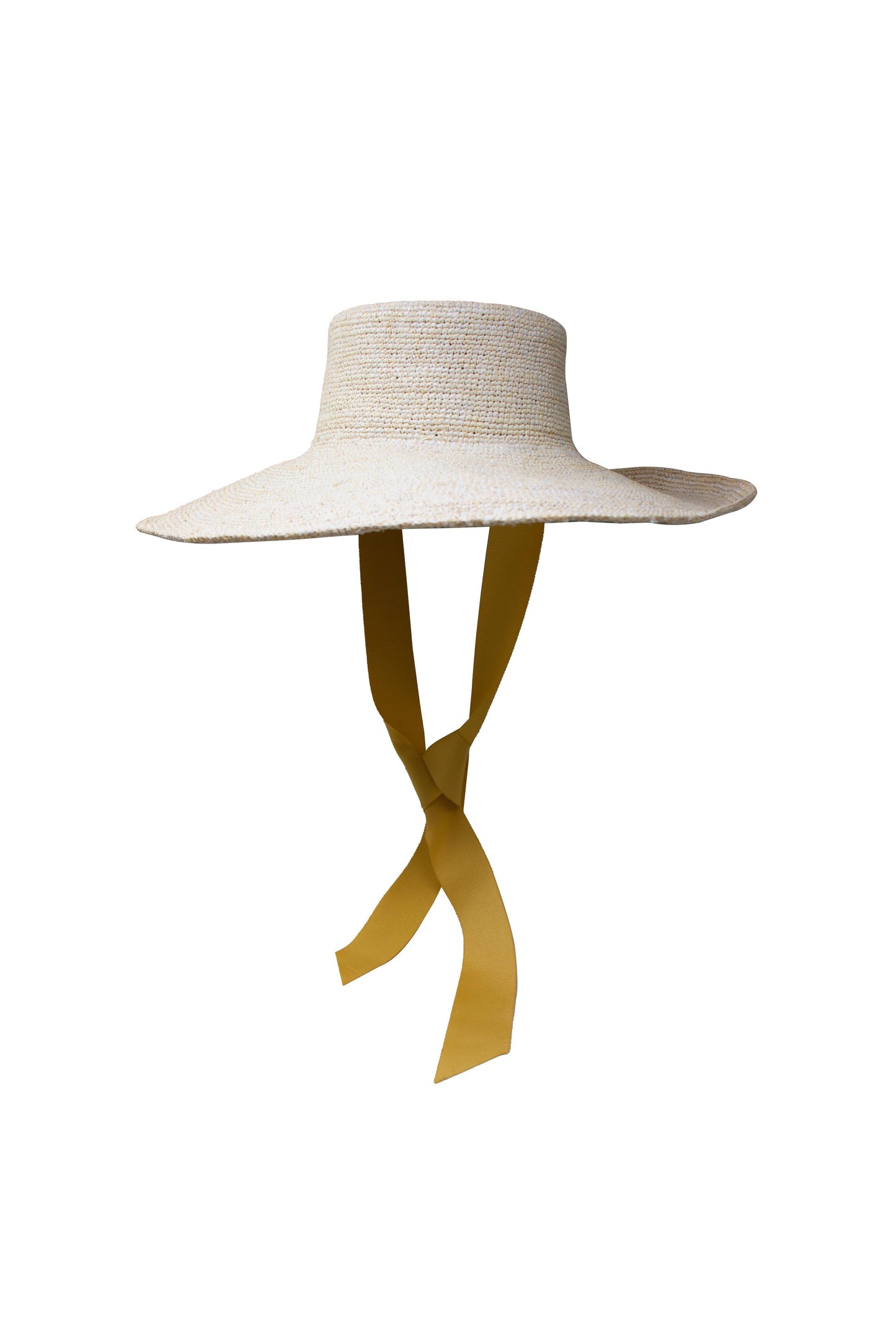 Straw Raffia Crochet Long Brim Hat