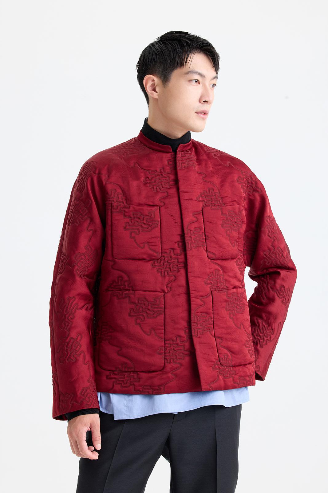 Quilted Jacquard Jacket