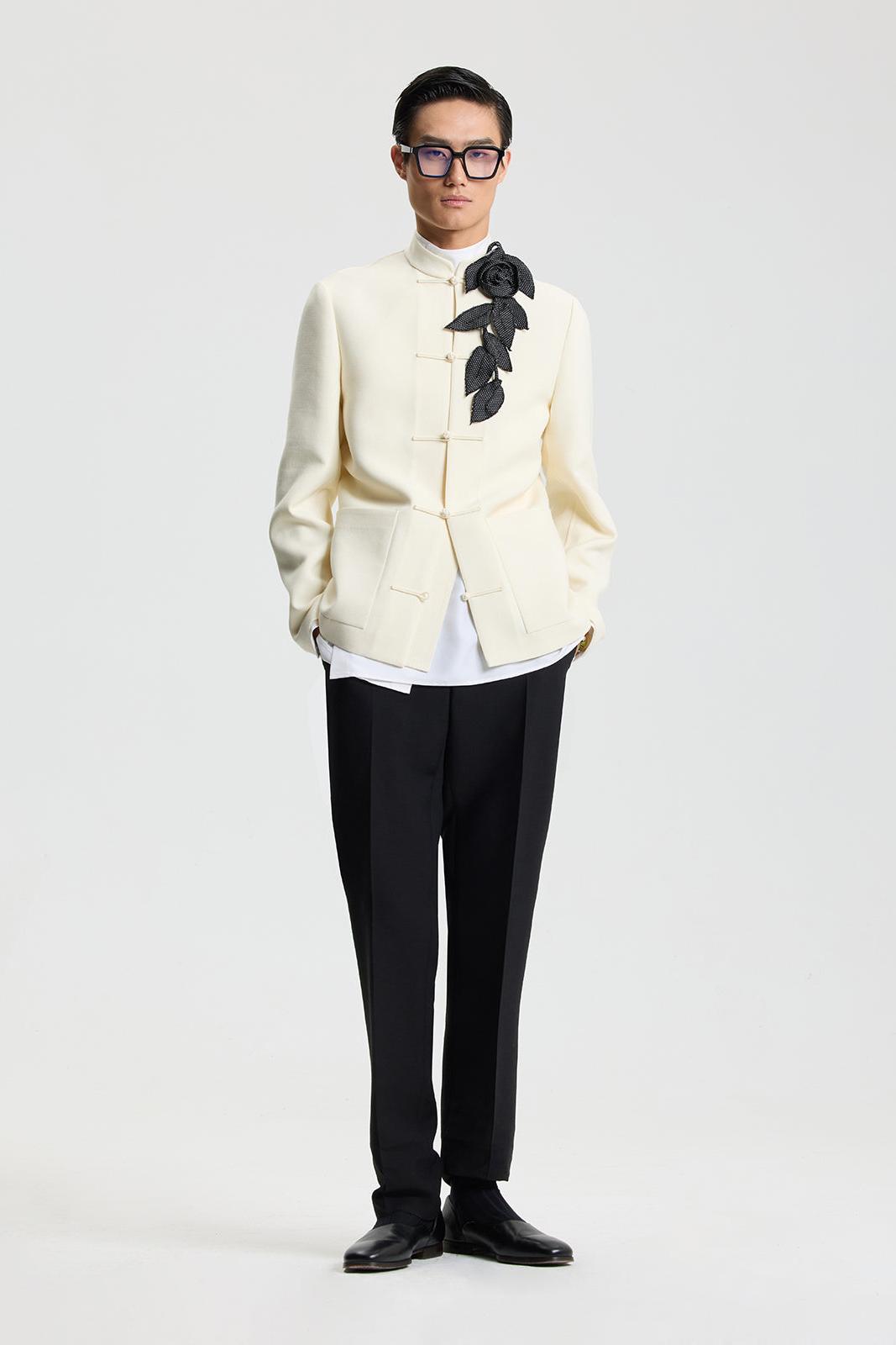 Chinese Jacket in Silk Wool
