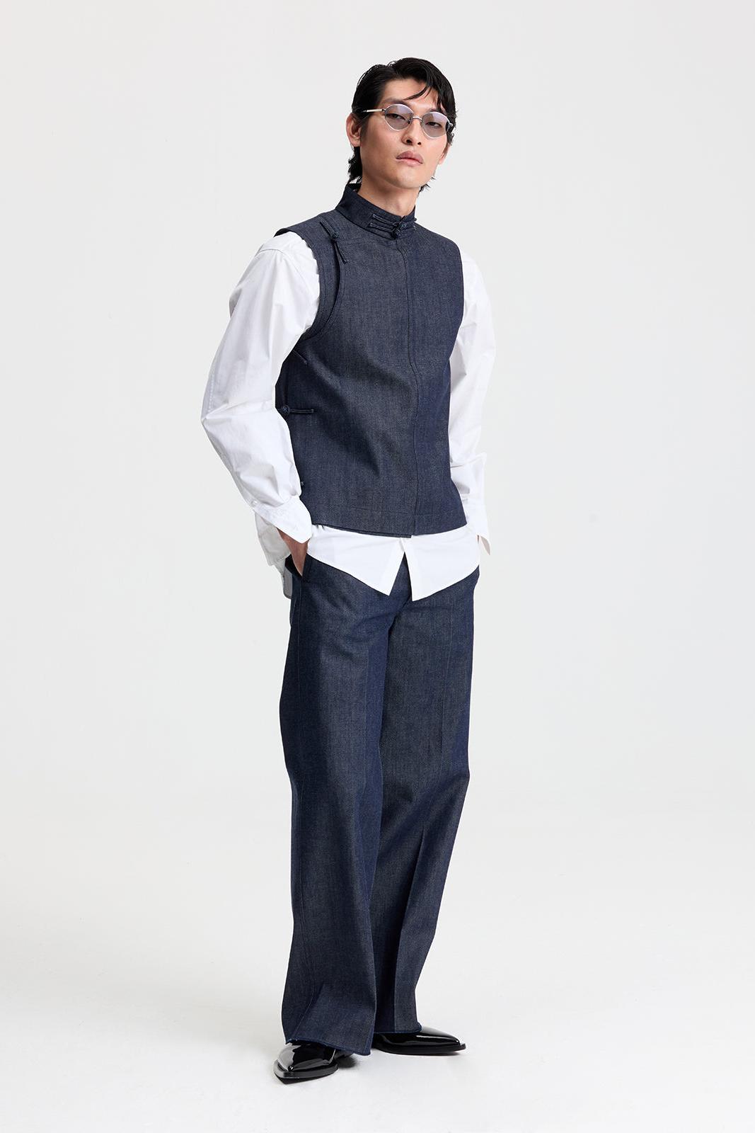 Denim Wide Leg Pants