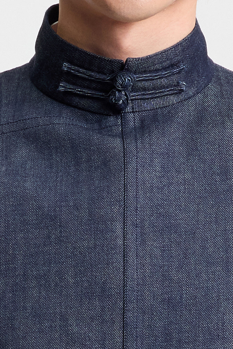 Denim Chinese Vest