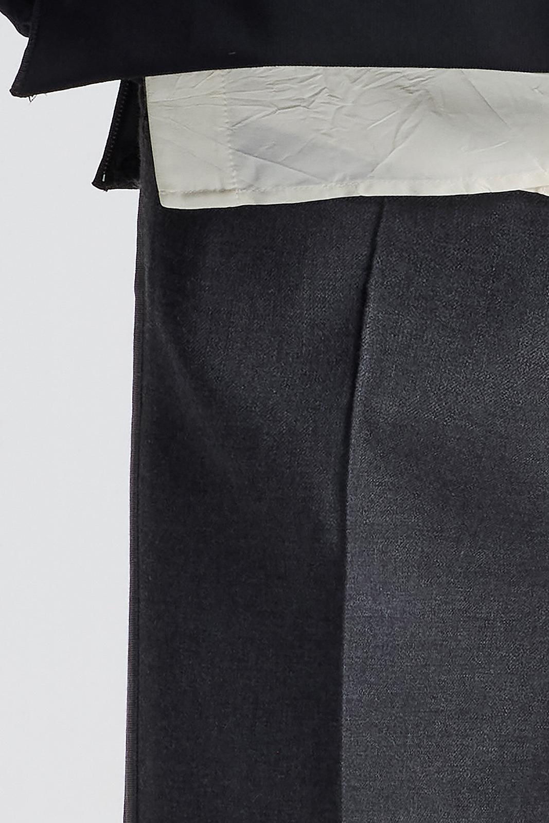 Charcoal Gray wool wide leg pants