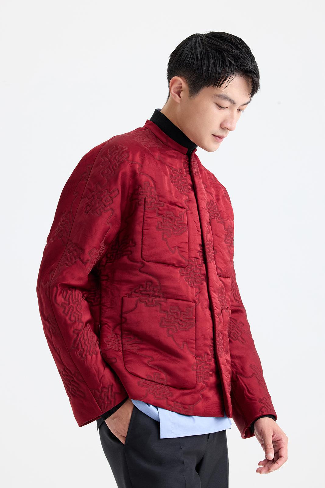 Quilted Jacquard Jacket