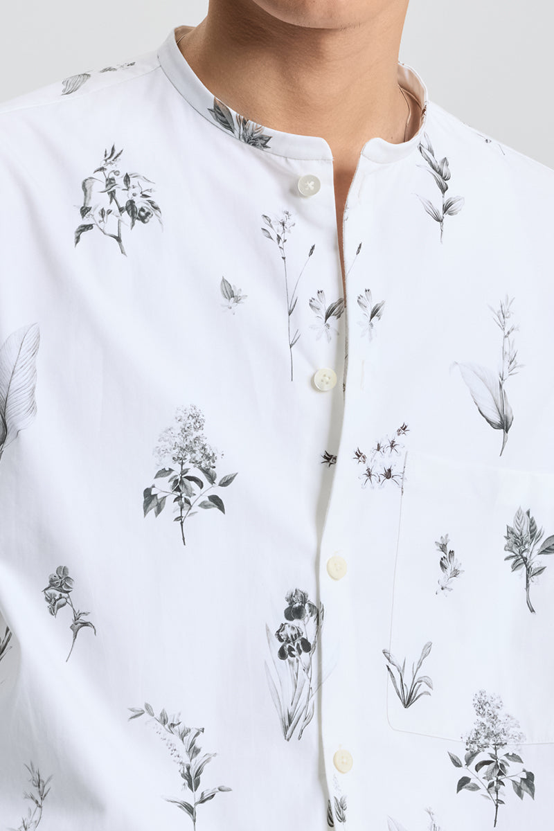 Plant printed shirt