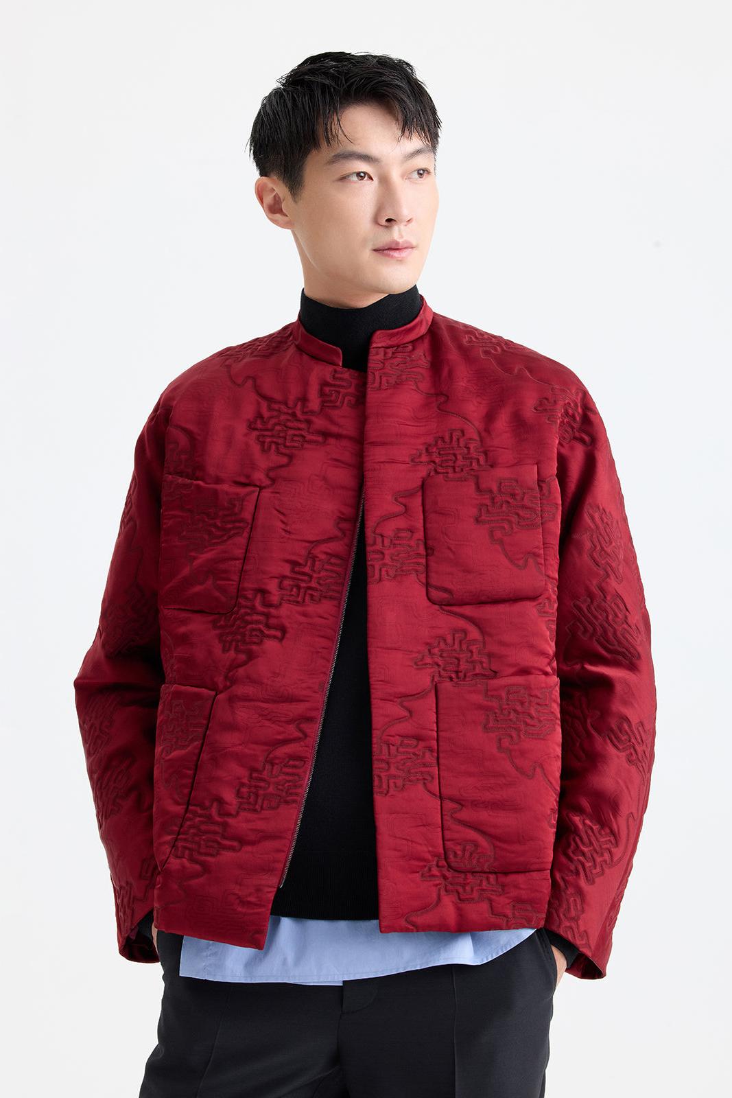 Quilted Jacquard Jacket