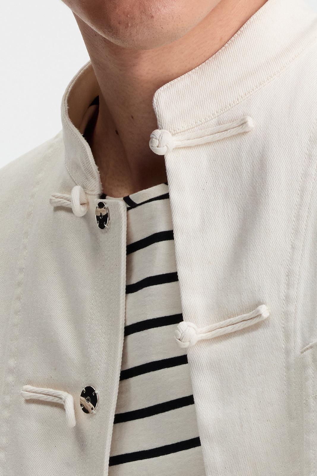 Chinese Washed Denim Jacket with Three Pocket