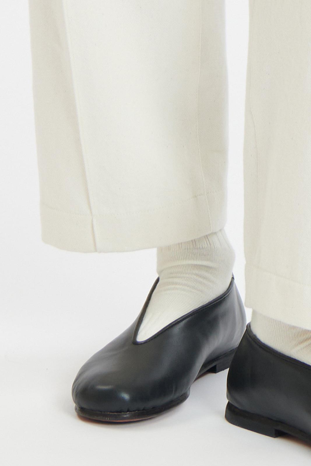 Off-white Denim Tapered Cropped Pants