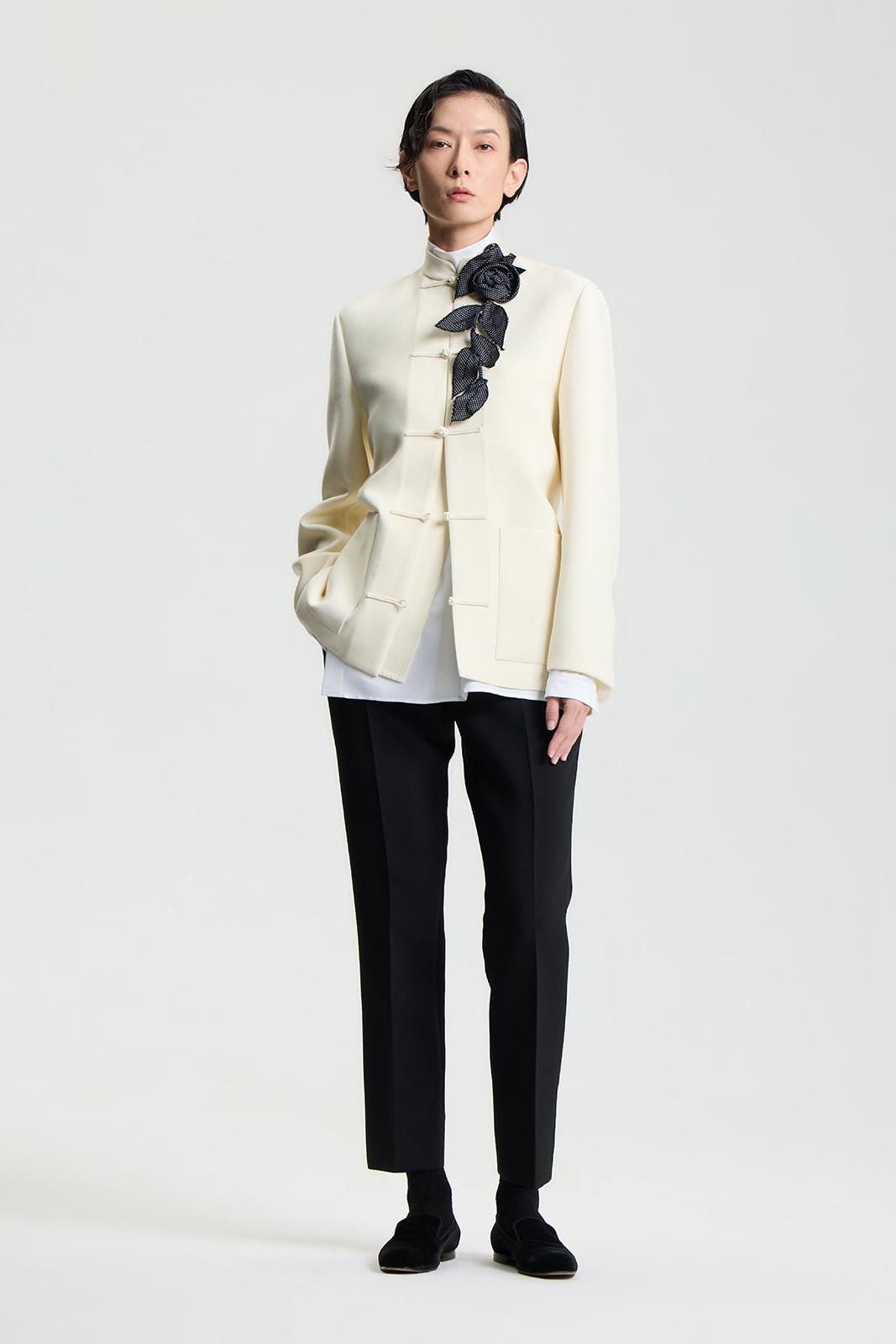 Chinese Jacket in Silk Wool