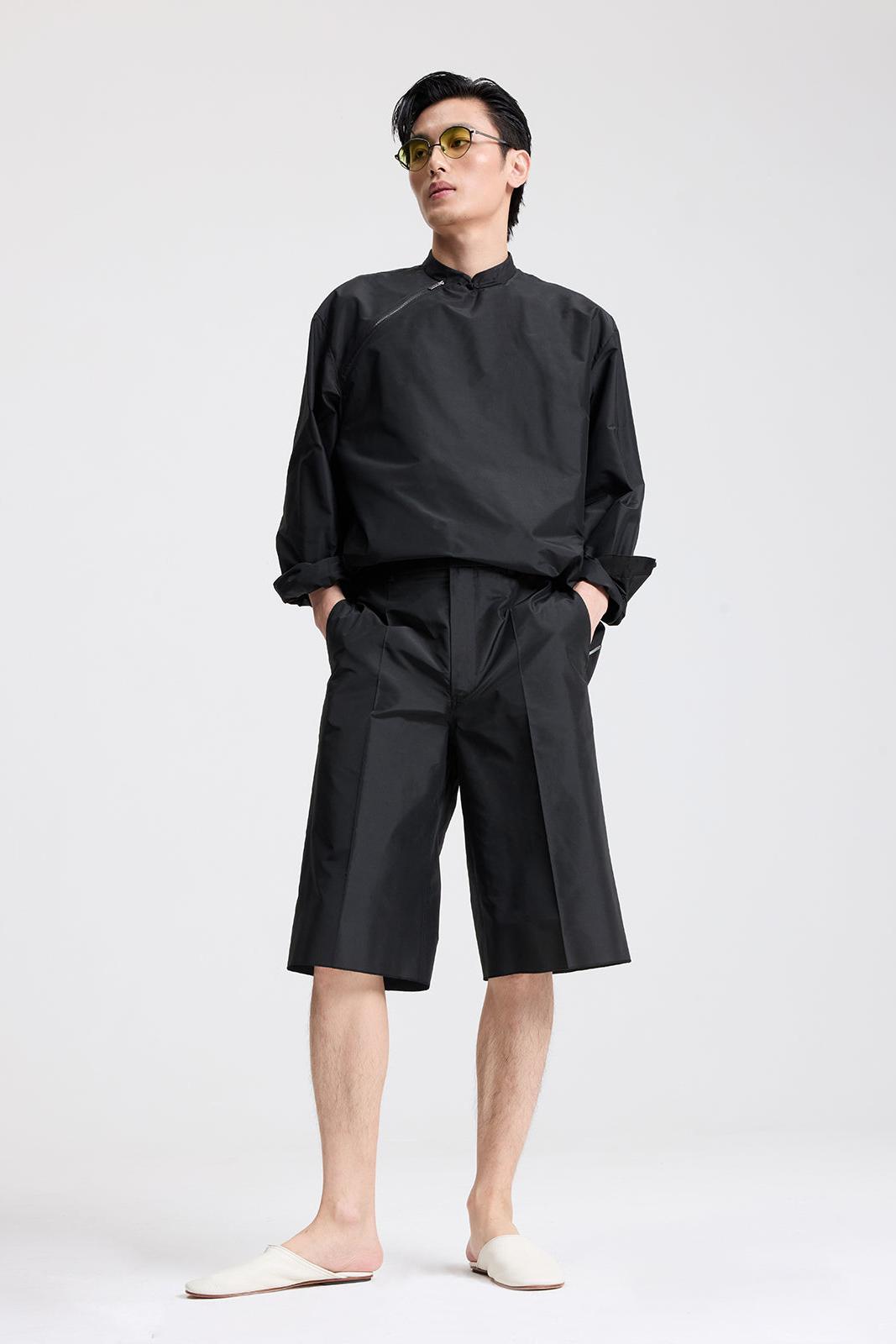 Chinese Zip Top in Silk