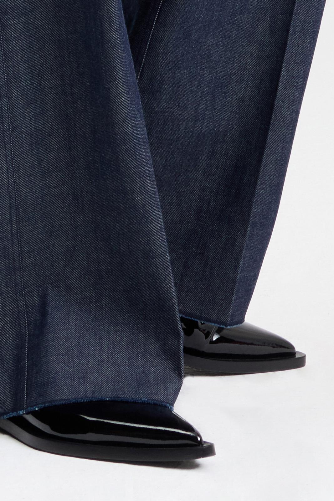 Denim Wide Leg Pants