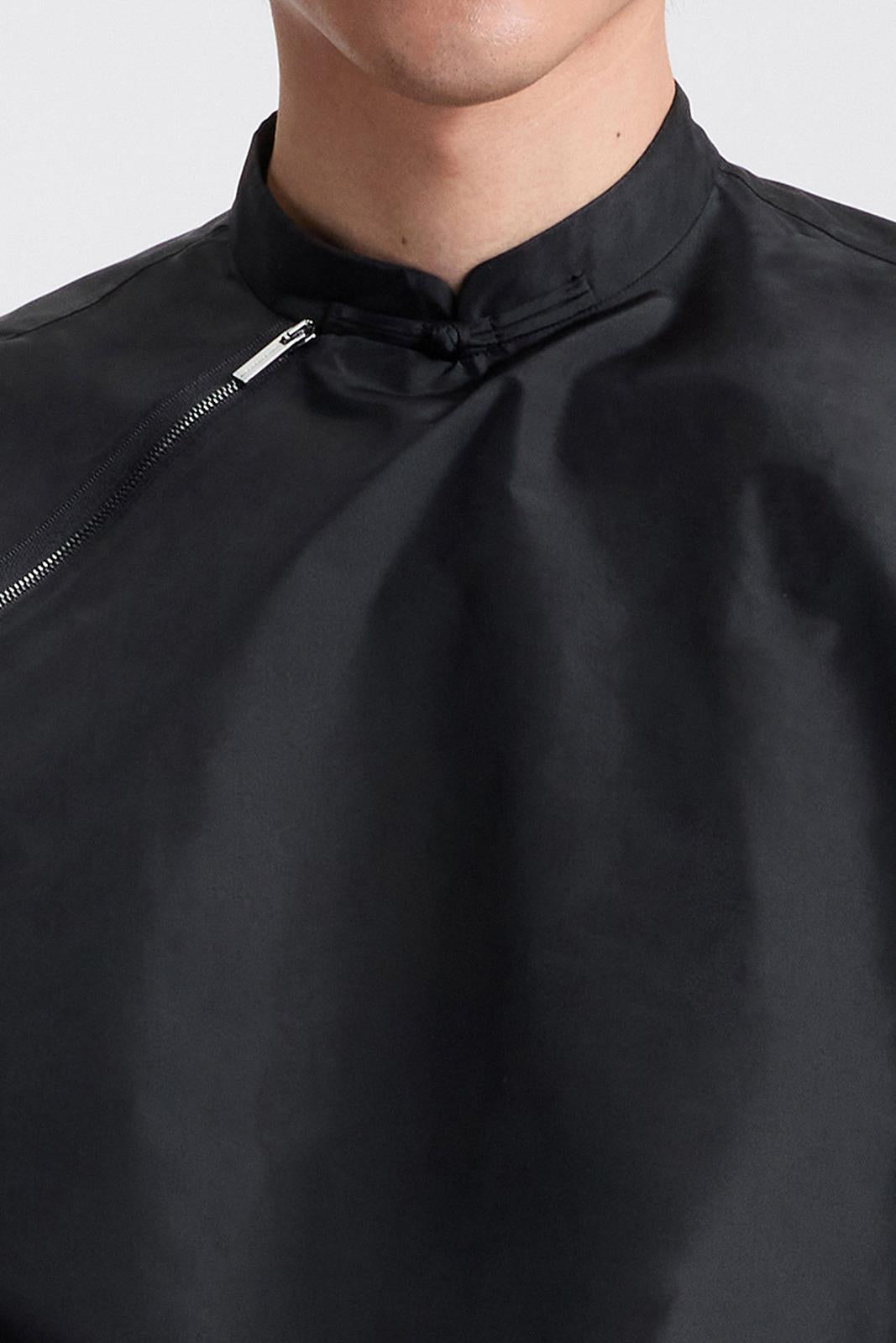 Chinese Zip Top in Silk