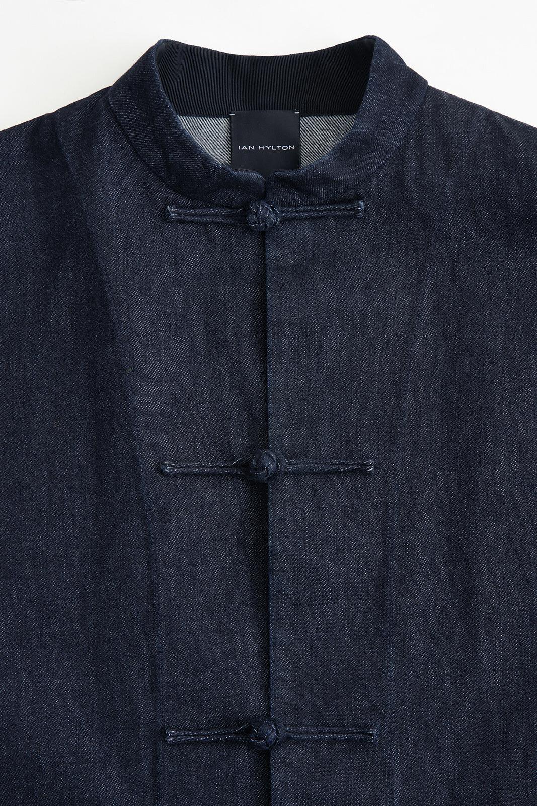 Dark Navy Denim Chinese Jacket