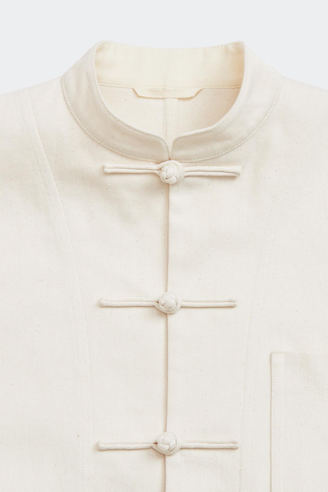 Chinese Washed Denim Jacket with Three Pocket