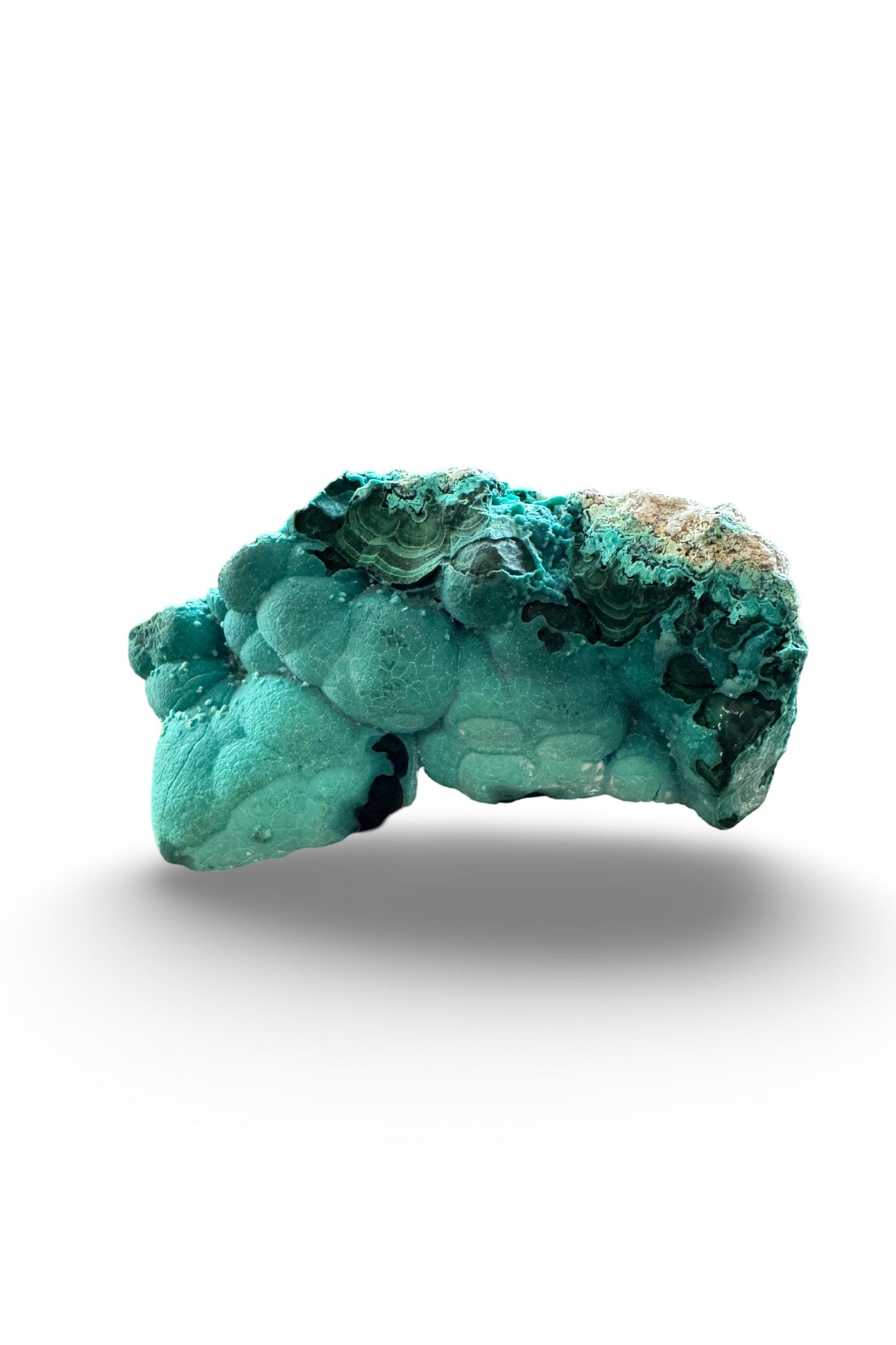 Chrysocolla over Malachite (Congo)