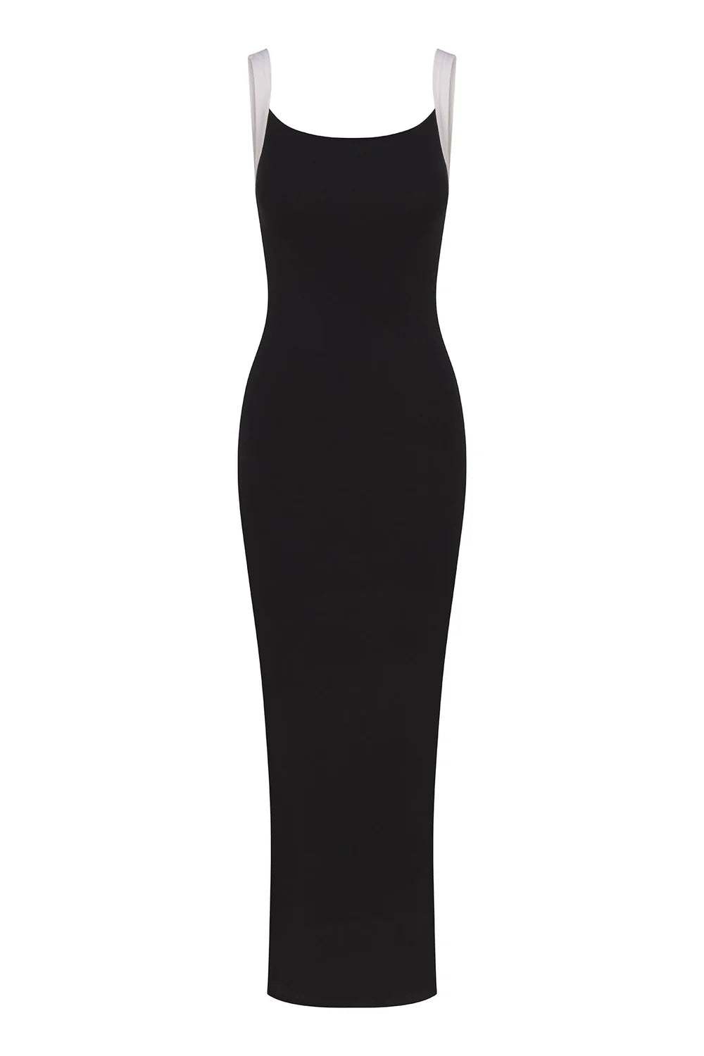 Contrast Strap Maxi Tank Dress