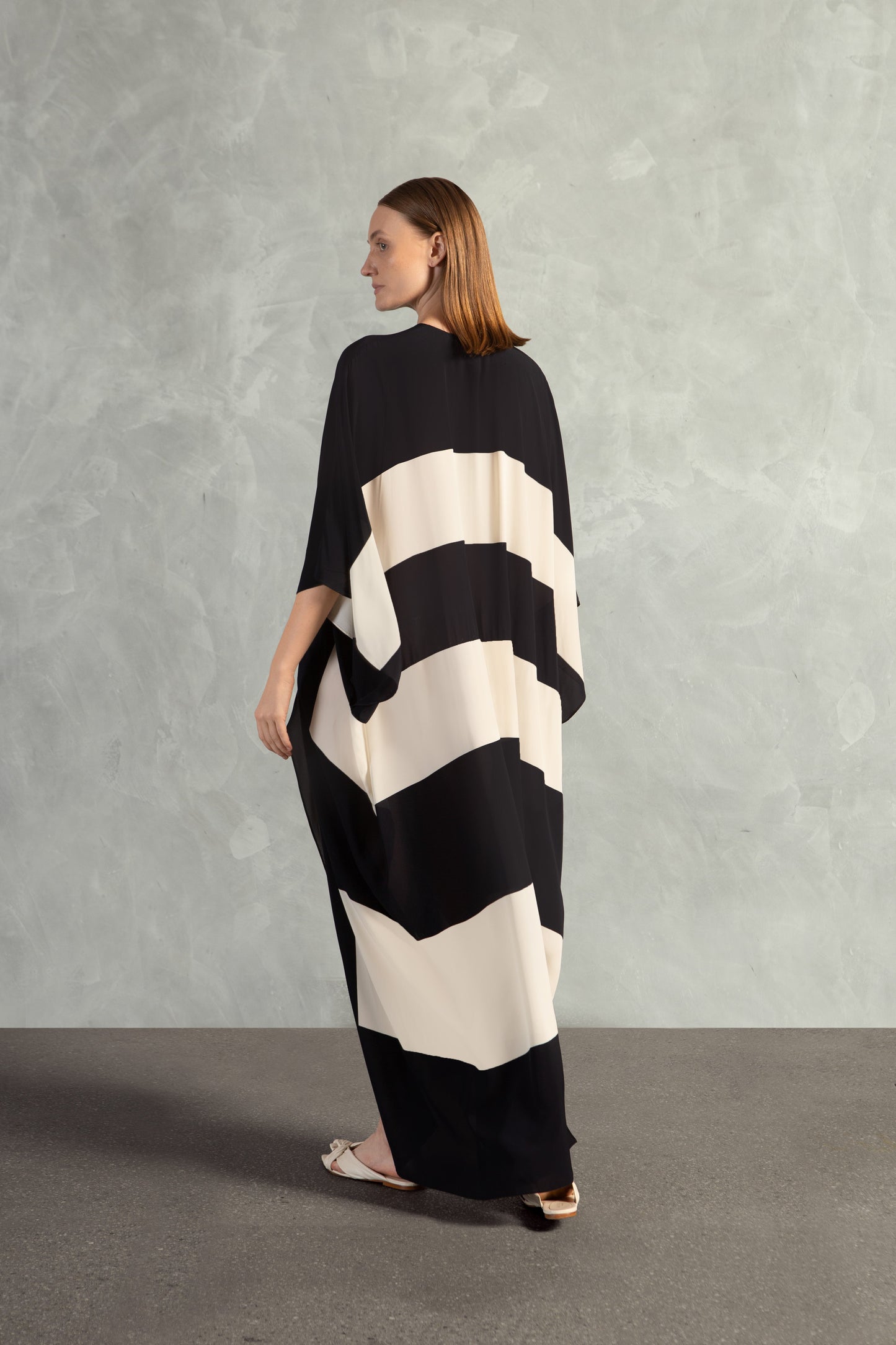 Bold Stripes Long Kaftan