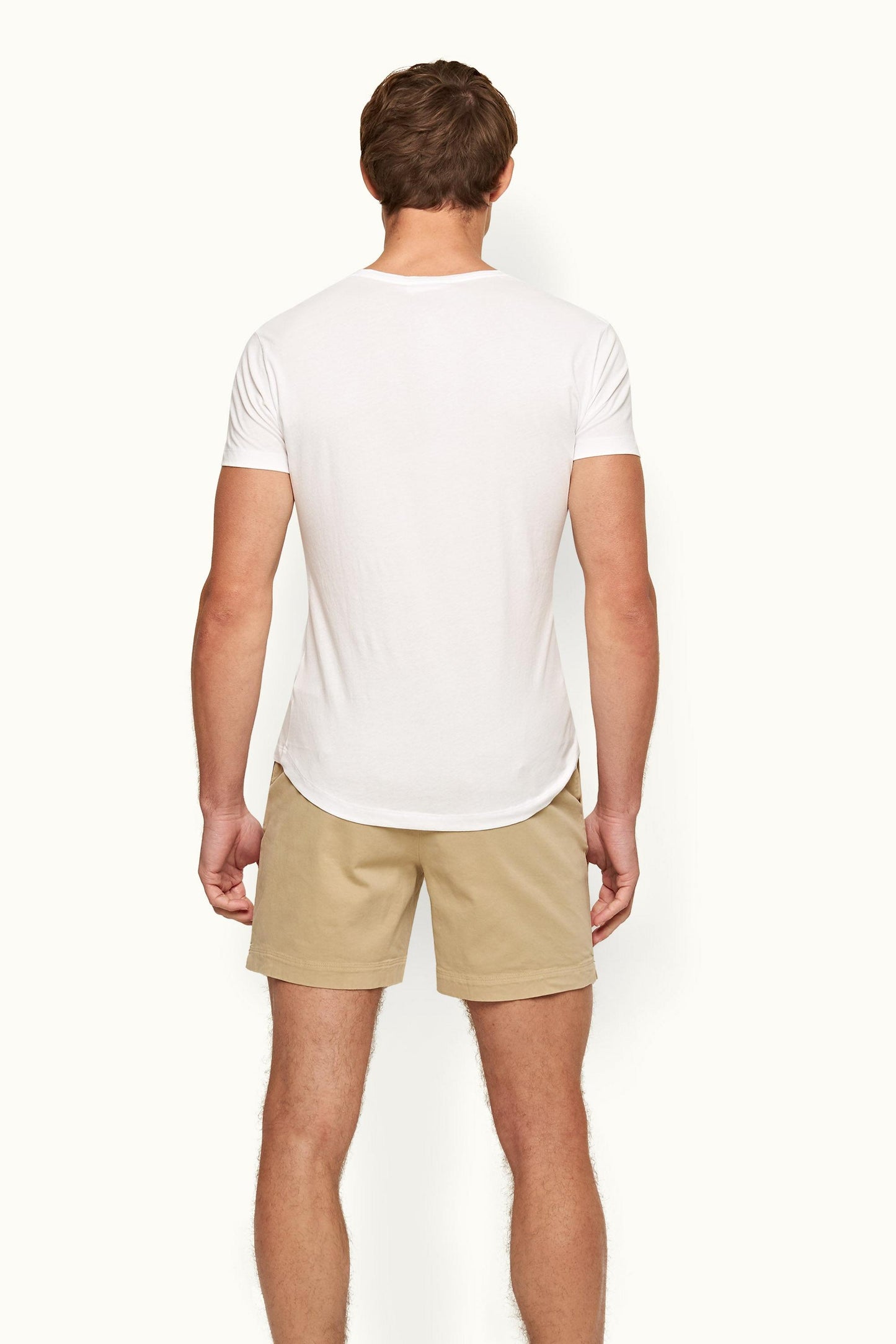 Ob-V White V-neck T-Shirt