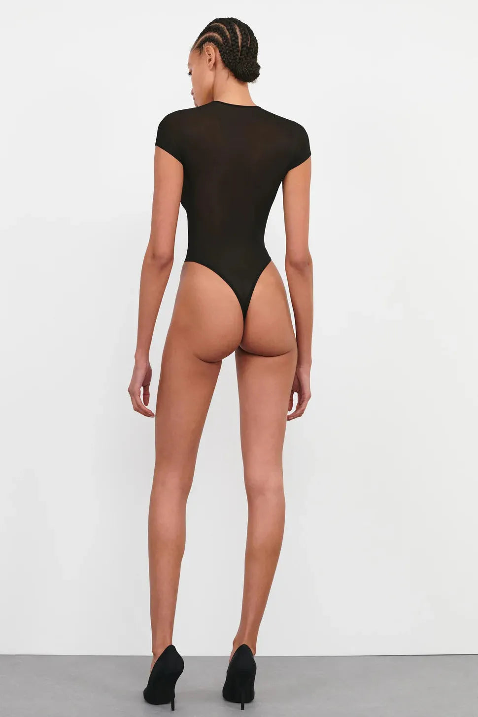 Sheer Cap Sleeve Bodysuit