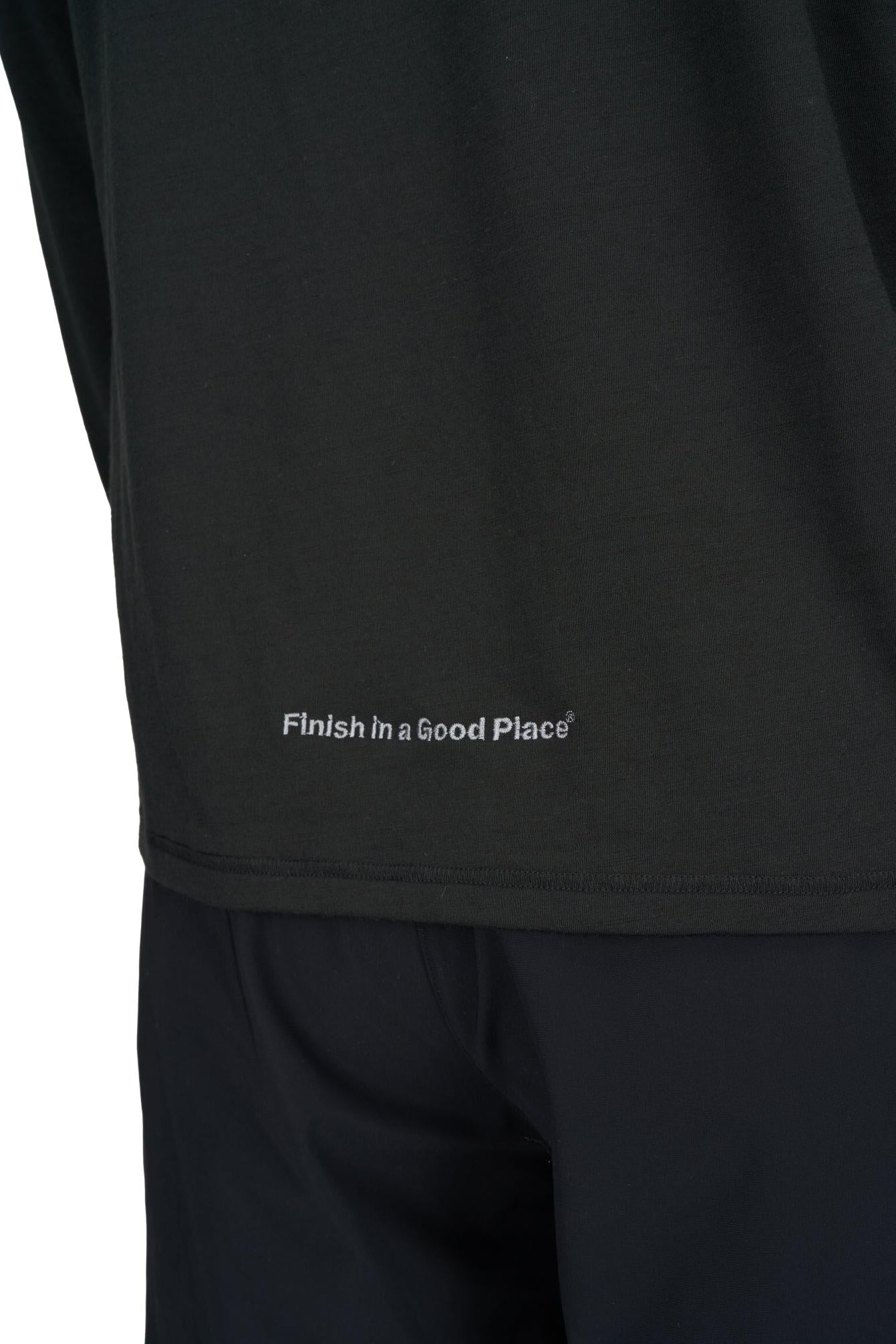 Zip Up Wool Layer (Black)