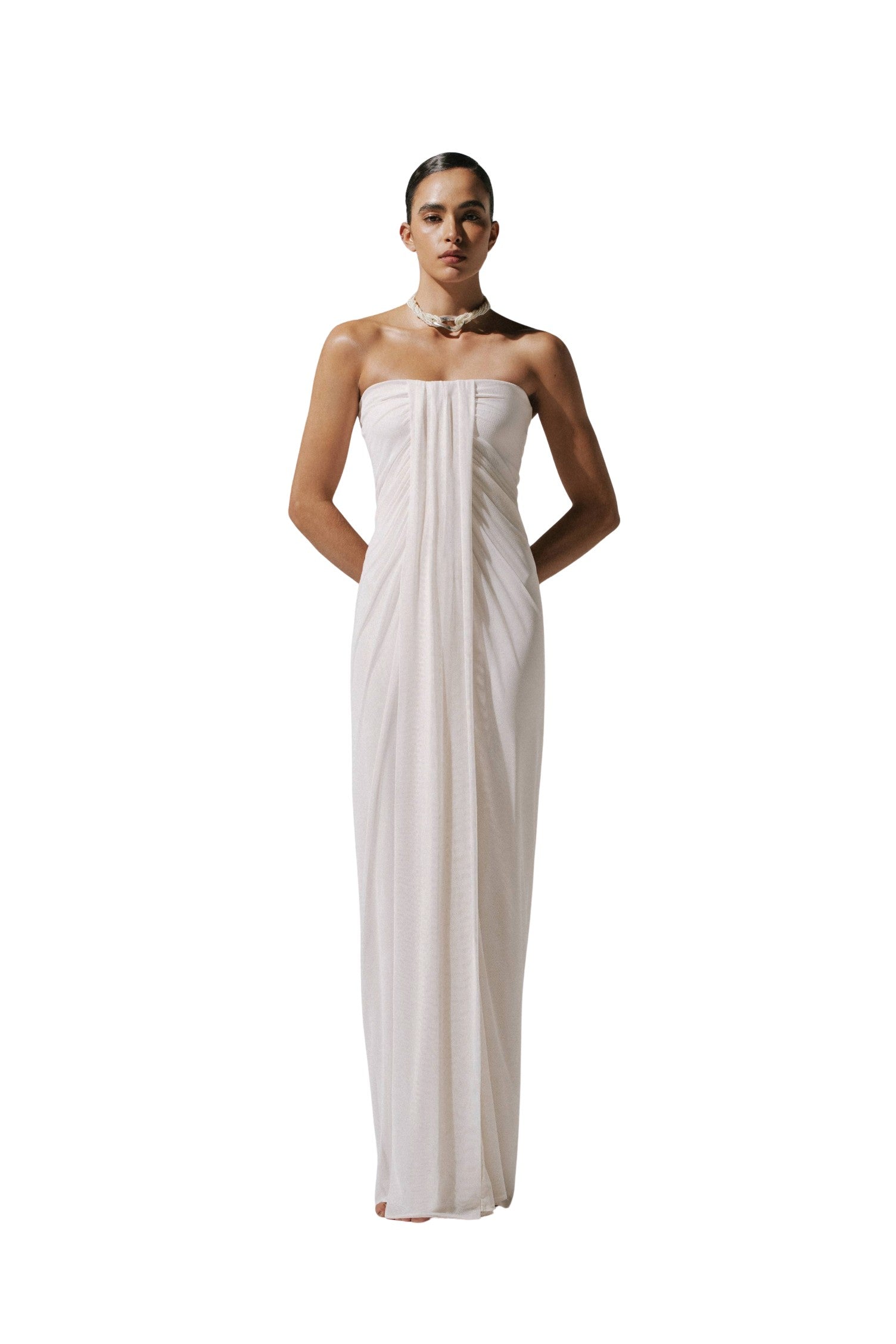 fitted lace wedding dress Lena Maxi Dress – Beaureguards