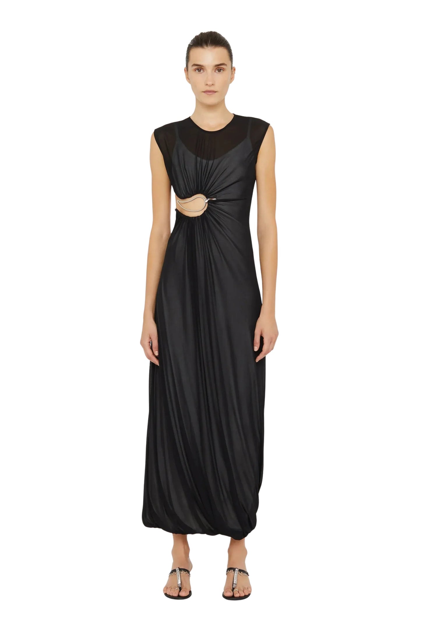 Paisley Overlay Encased Tank Dress