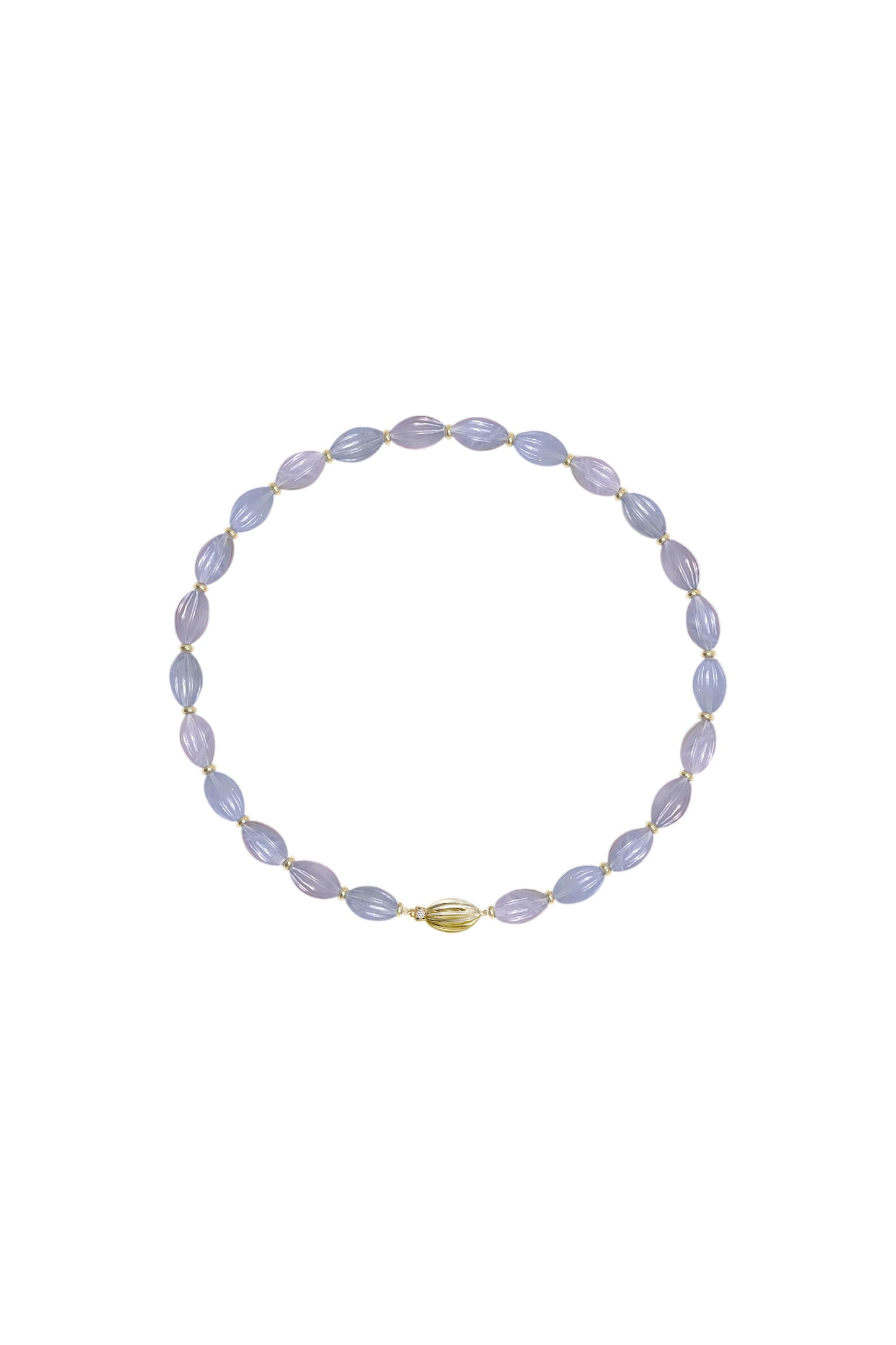 CARVED - chalcedony necklace