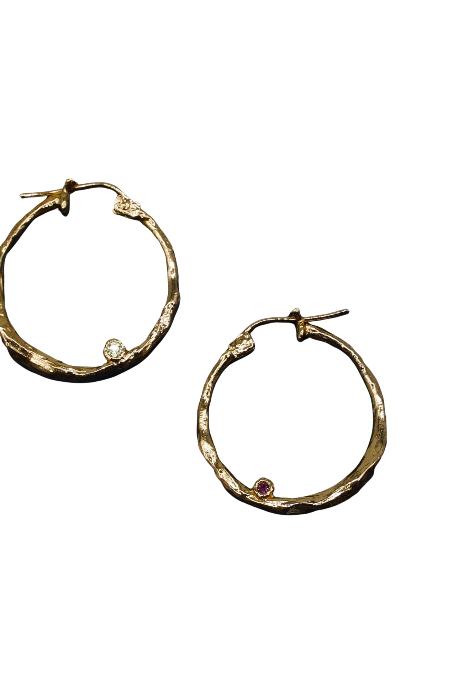 Crescent Moon Hoops