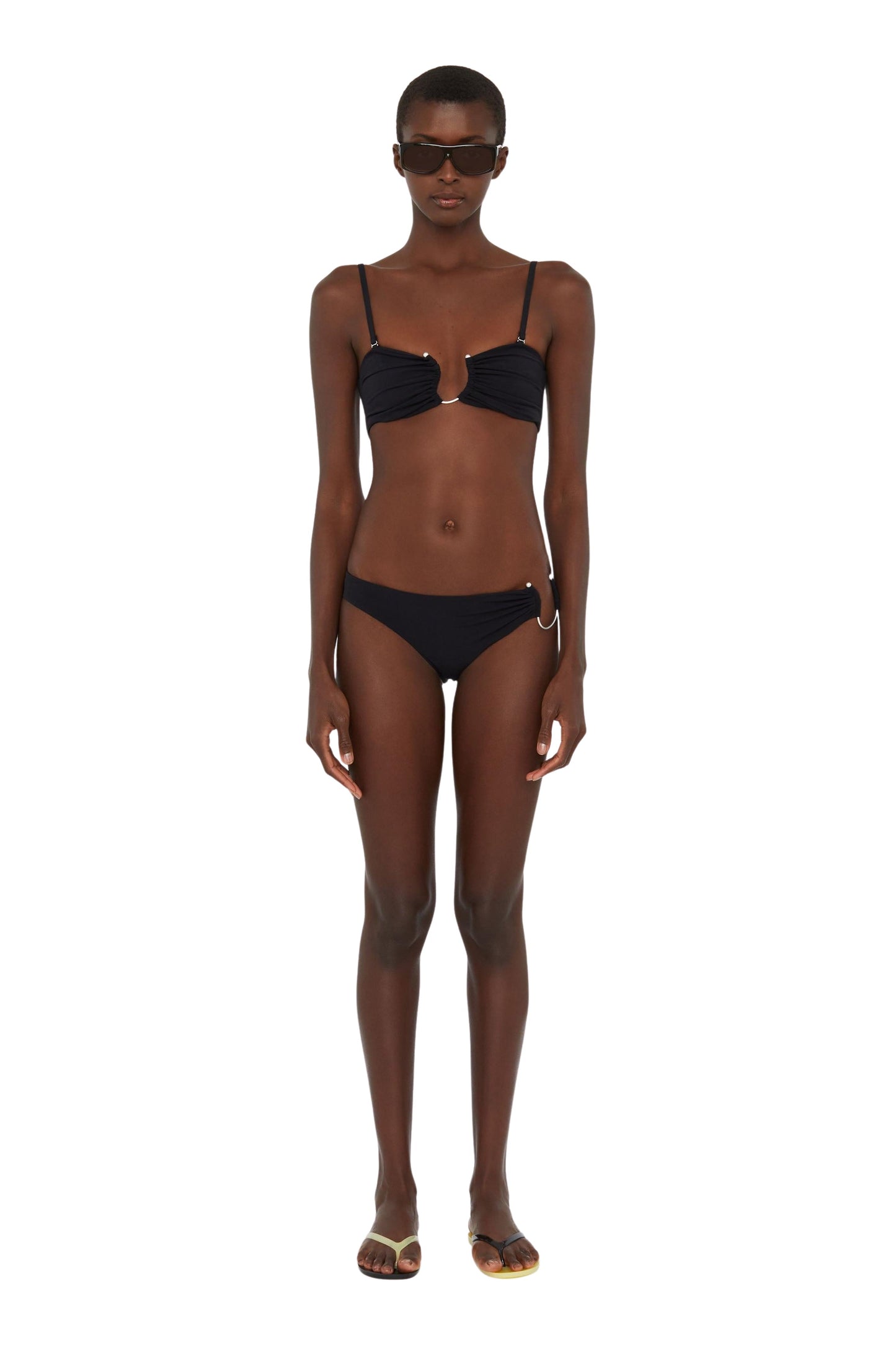 Ruched Cresent Side Brief