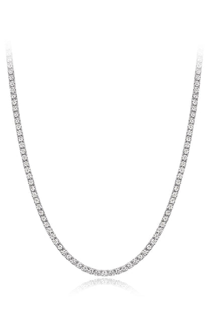 14K 0.1 CT Diamond Tennis Choker