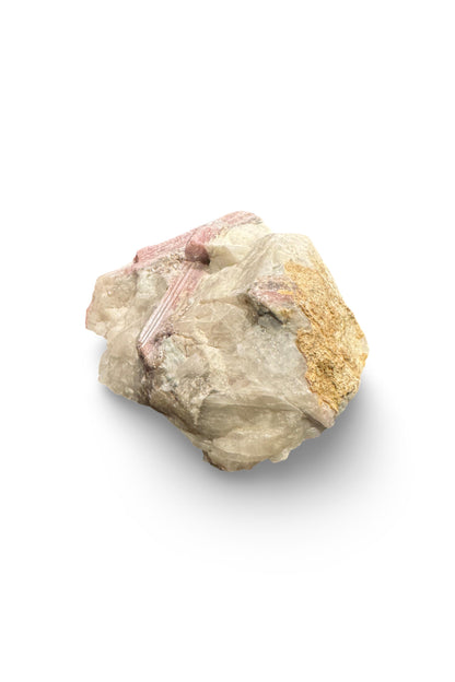 Rubellite with lepidoliteand blue albite in quartz 3