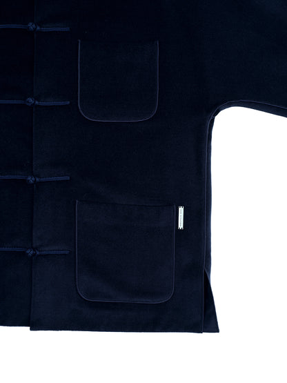 Navy Silk Chinese Jacket