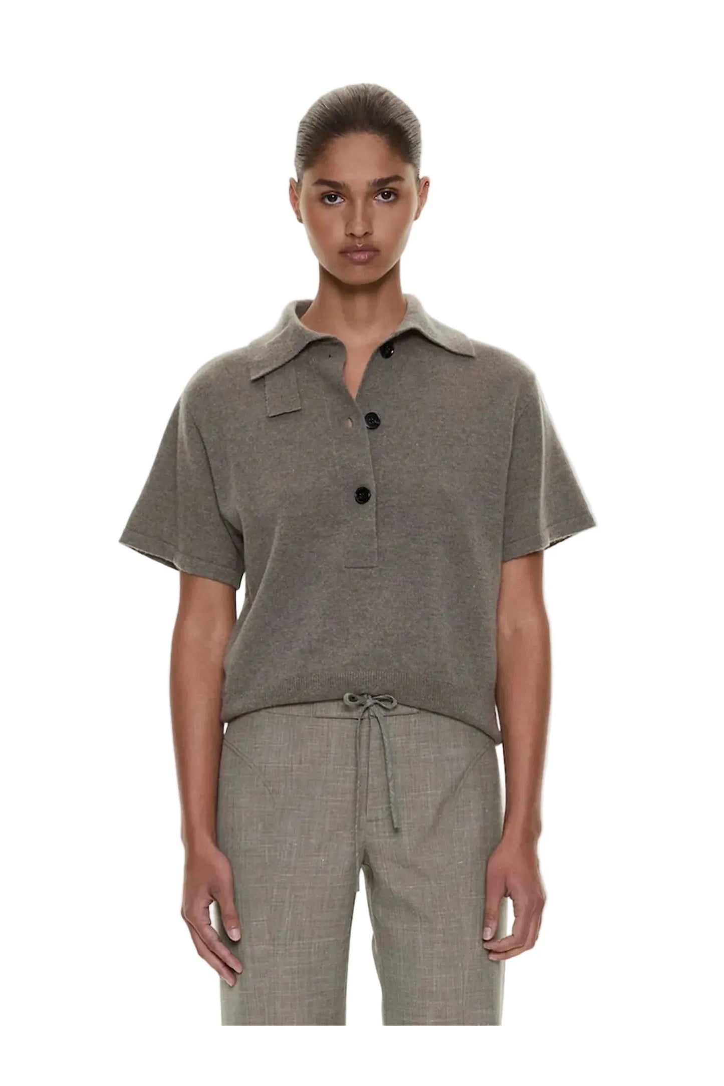 Cashmere Knit Polo