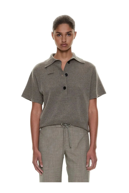 Cashmere Knit Polo