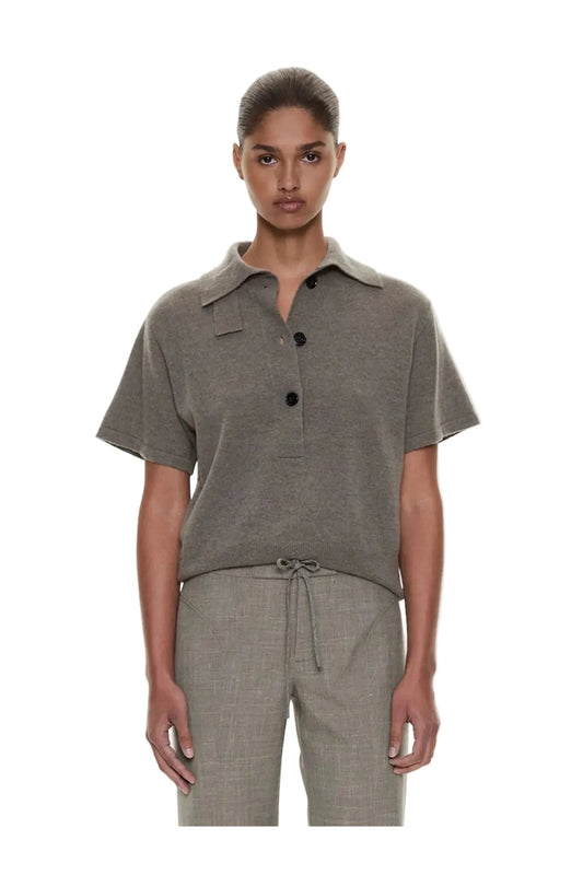 Cashmere Knit Polo