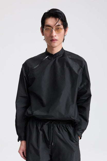 Chinese Zip Top in Silk