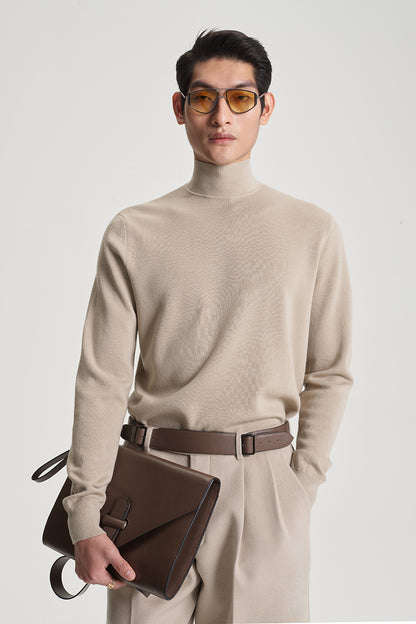 Tortoise basic turtleneck knit top