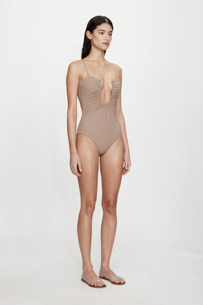 Arched Ruched One Piece
