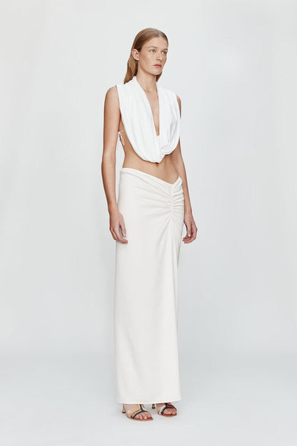 Interlocked Jersey Drape Top