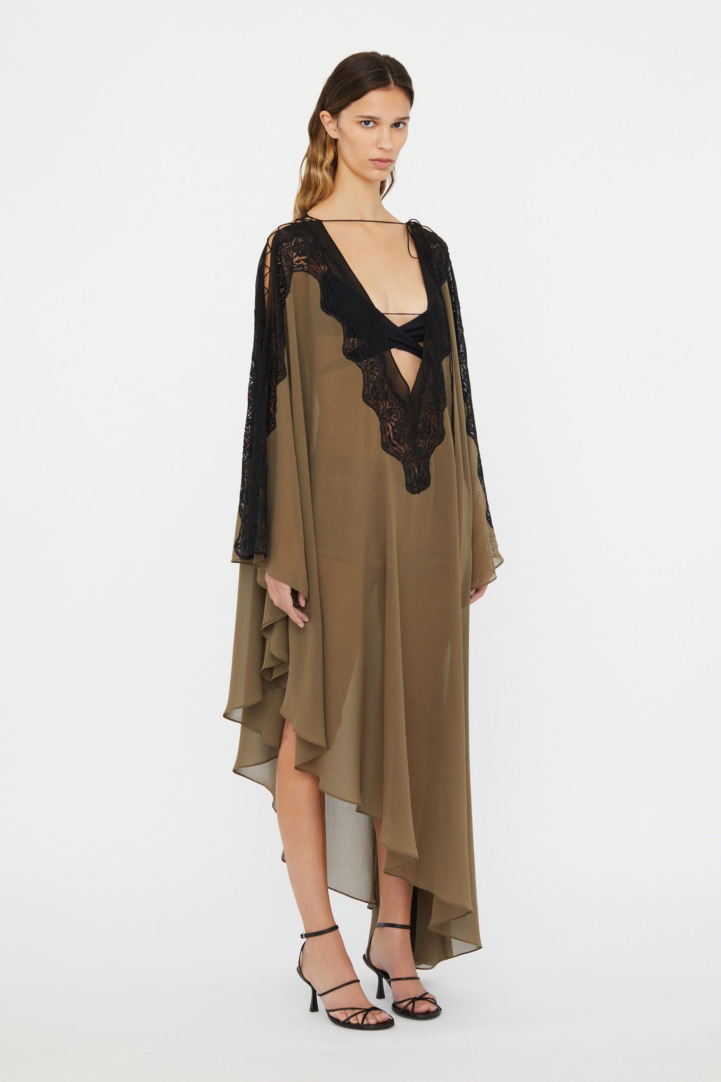 Verve Lace Silk Tunic Dress