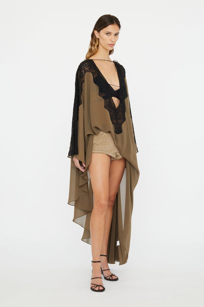 Verve Lace Silk Tunic Dress