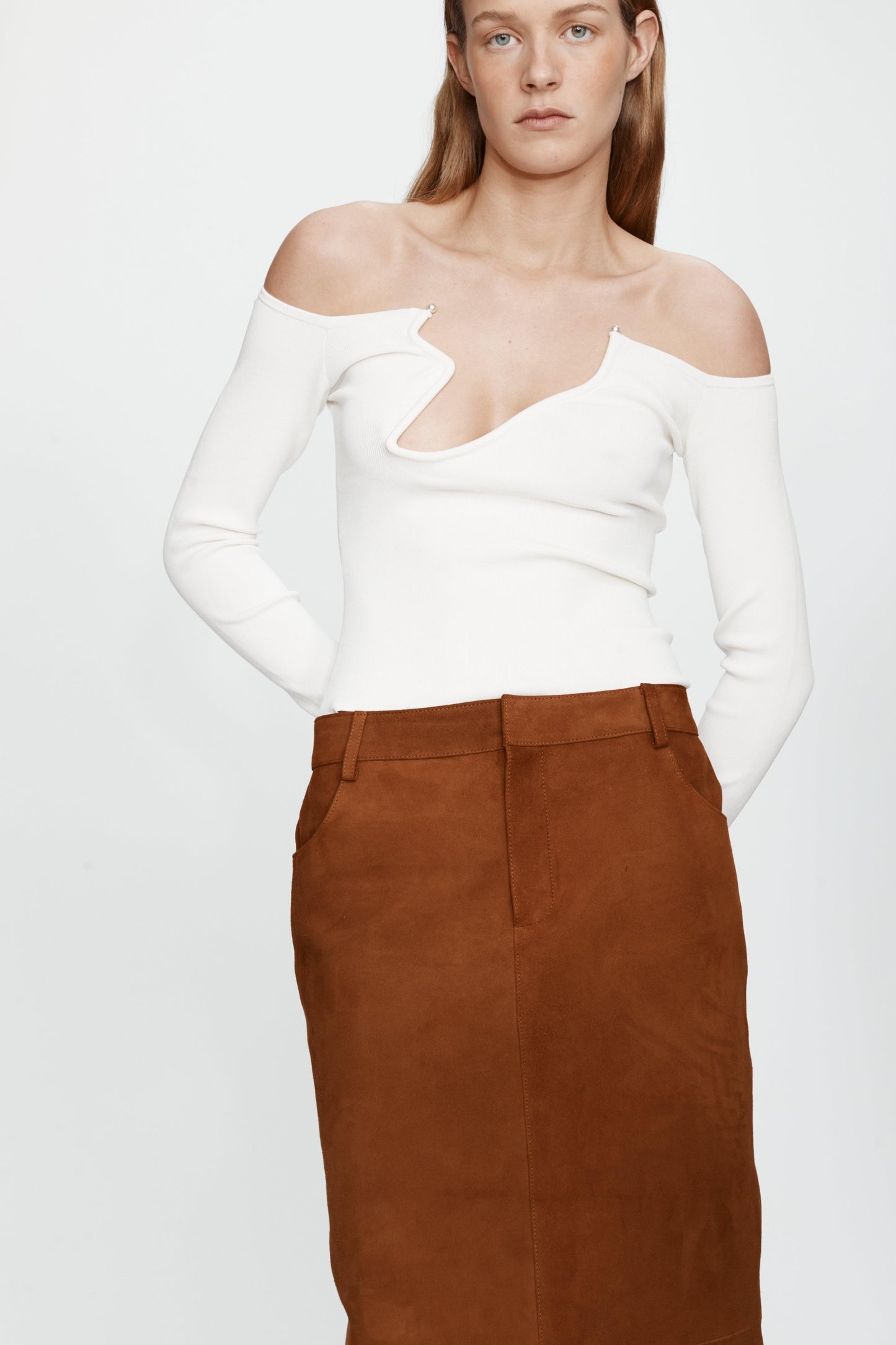 Odessa Arched Knitted Top