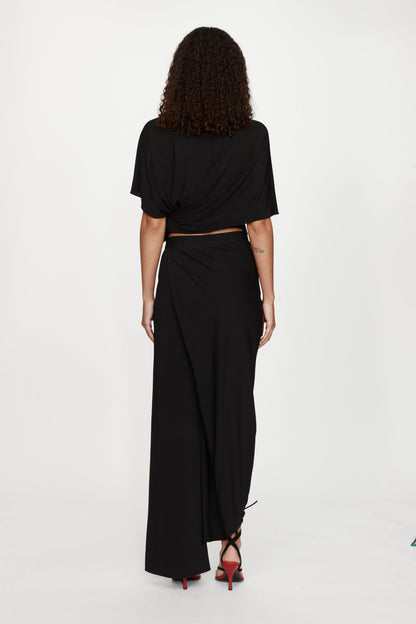 Drapped Skirt Trouser