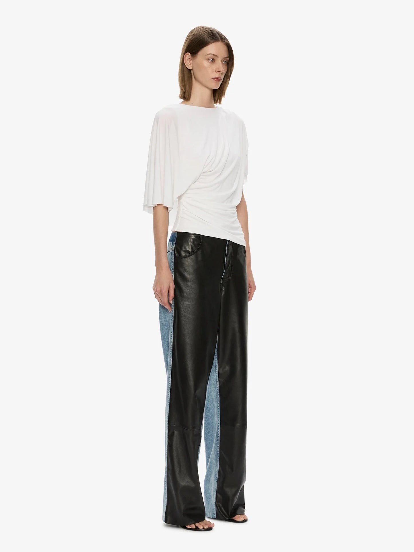 Troy Deconstruct Leather Jean