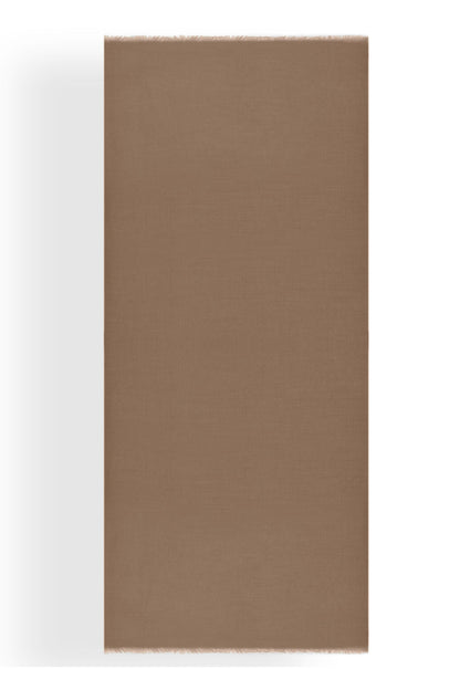 Cashmere Gauze Weave Shawl (Cream)