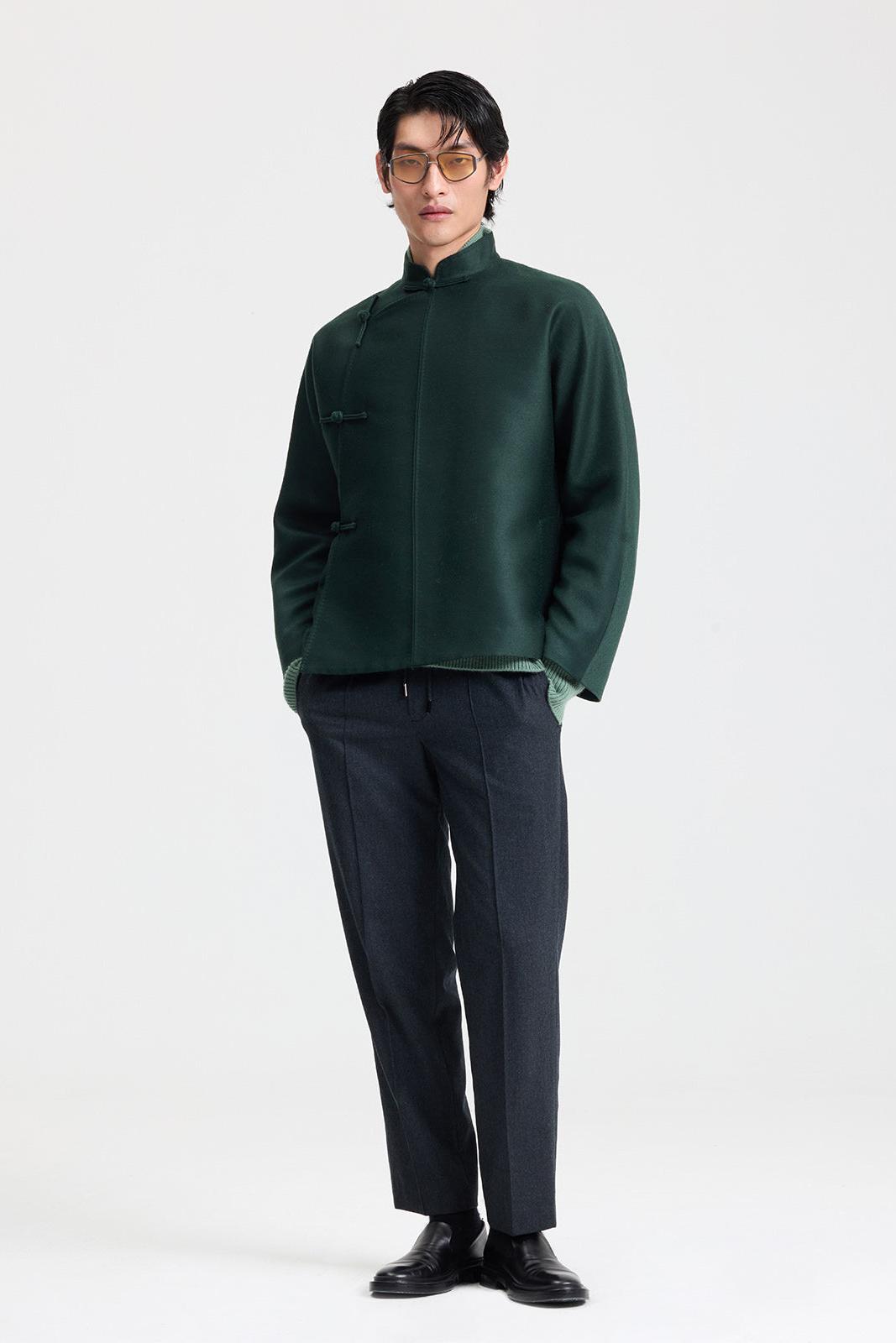 Chinese Jacket in Silk Wool